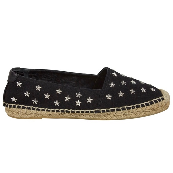 SAINT LAURENT PARIS size 38 star studded ESPADRILL - Picture 1 of 5